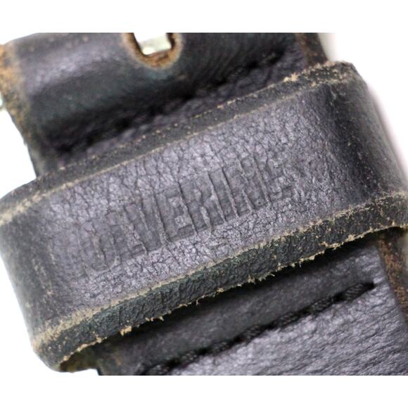 Wolverine BLACK GENUINE LEATHER 1 1/2"Wd CASUAL DRESS MEN'S BELT Sz 38/95 (78t - Picture 10 of 15